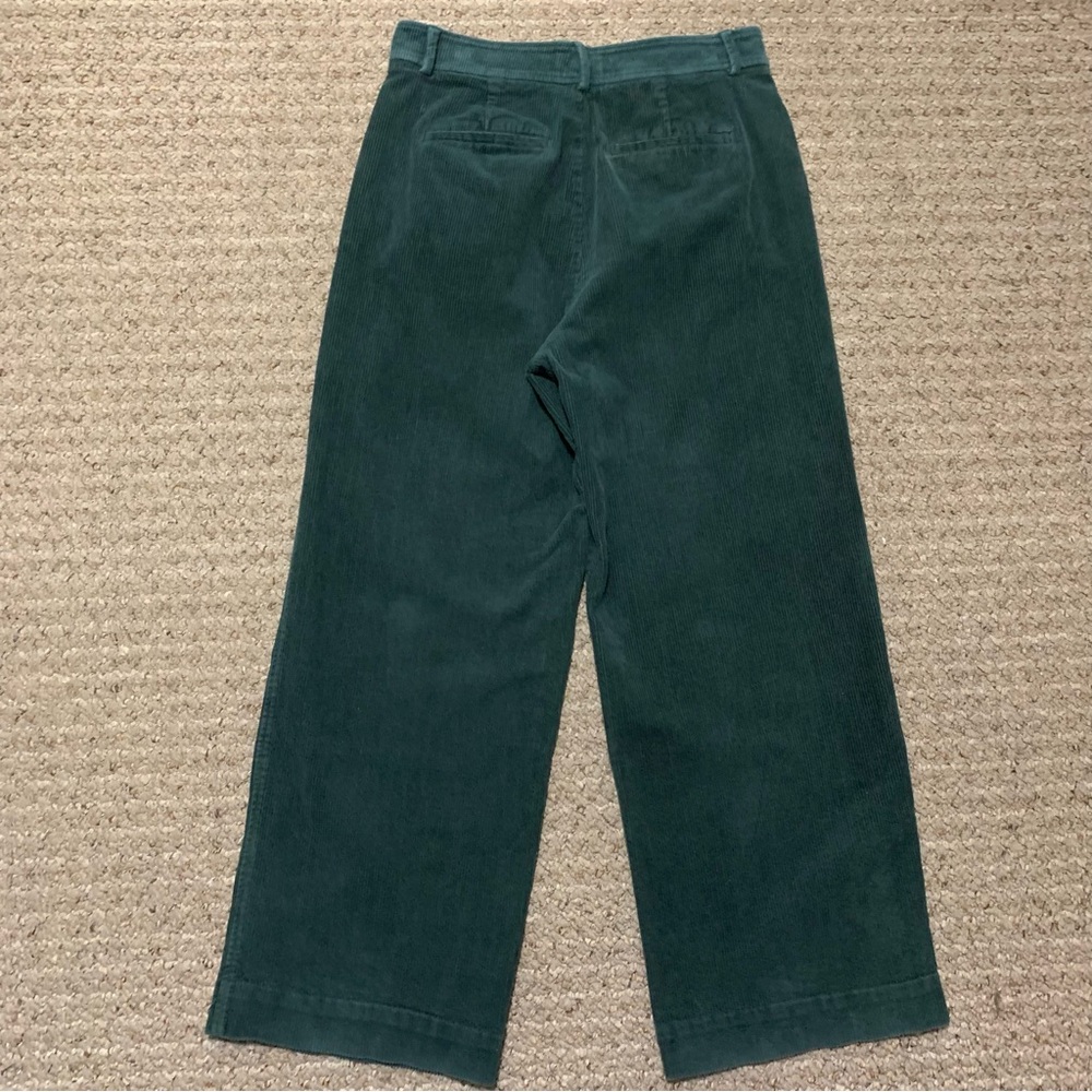 Everlane Corduroy Way High Drape Pant Womens 139393 Evergreen Wide Leg - Picture 5 of 16